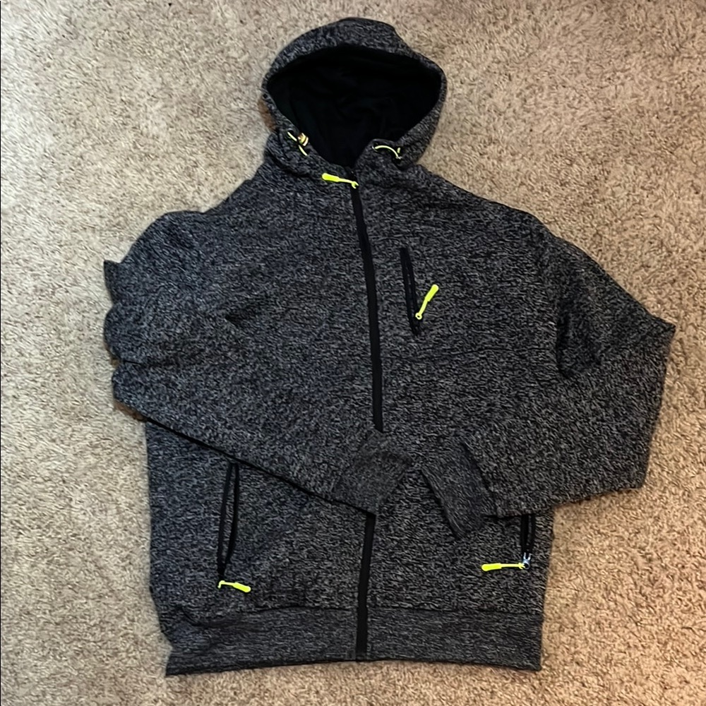 SIIMHWRSS zip hoodie size Large